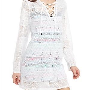 Tribal Twist Hooded Swim Tunic